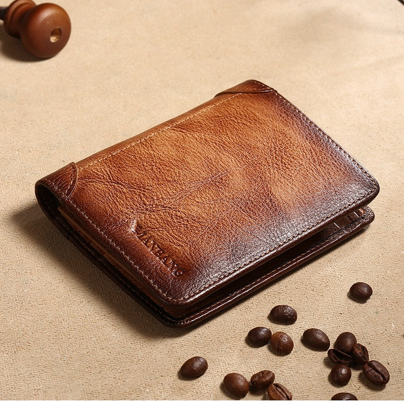 ManBang Male Genuine Leather Wallets Men Wallet