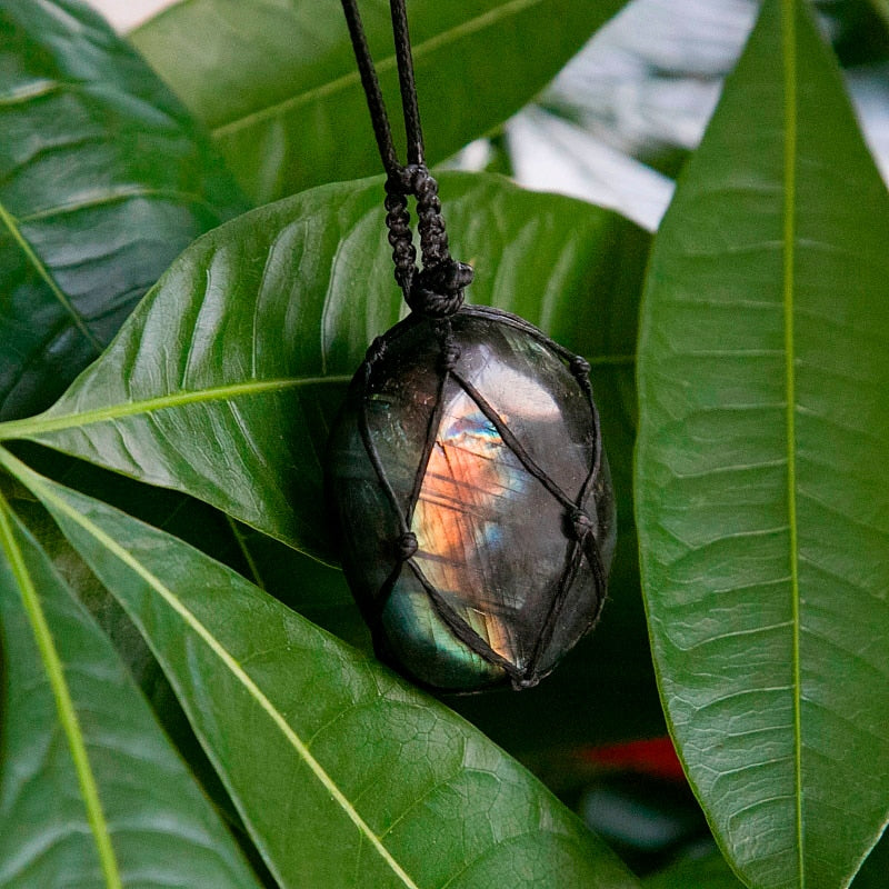 LOOKER Labradorite Necklace Natural Stone