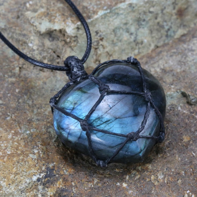 LOOKER Labradorite Necklace Natural Stone