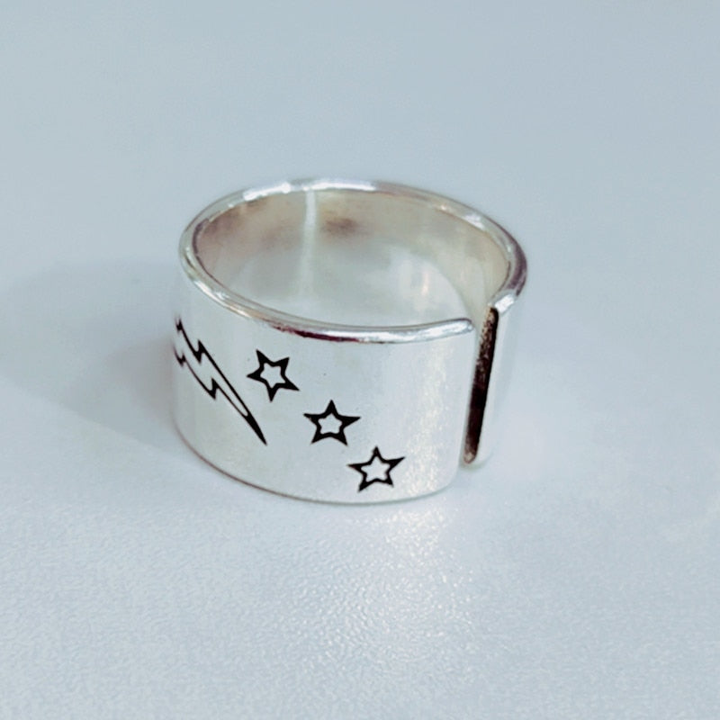 Smile Face Ring Female Open Ring