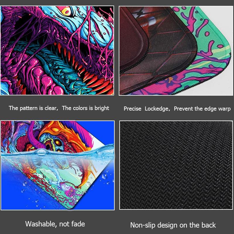 Sovawin 80x30cm XL Lockedge Large Gaming Mouse Pad Computer Gamer CS GO Keyboard Mouse Mat Hyper Beast Desk Mousepad for PC Sudad