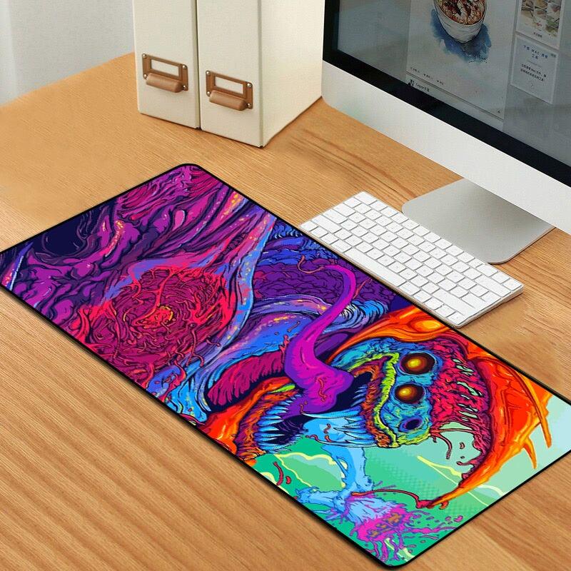 Sovawin 80x30cm XL Lockedge Large Gaming Mouse Pad Computer Gamer CS GO Keyboard Mouse Mat Hyper Beast Desk Mousepad for PC Sudad