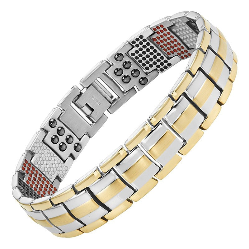 Escalus Men's Black Pure Titanium Magnetic Bracelet