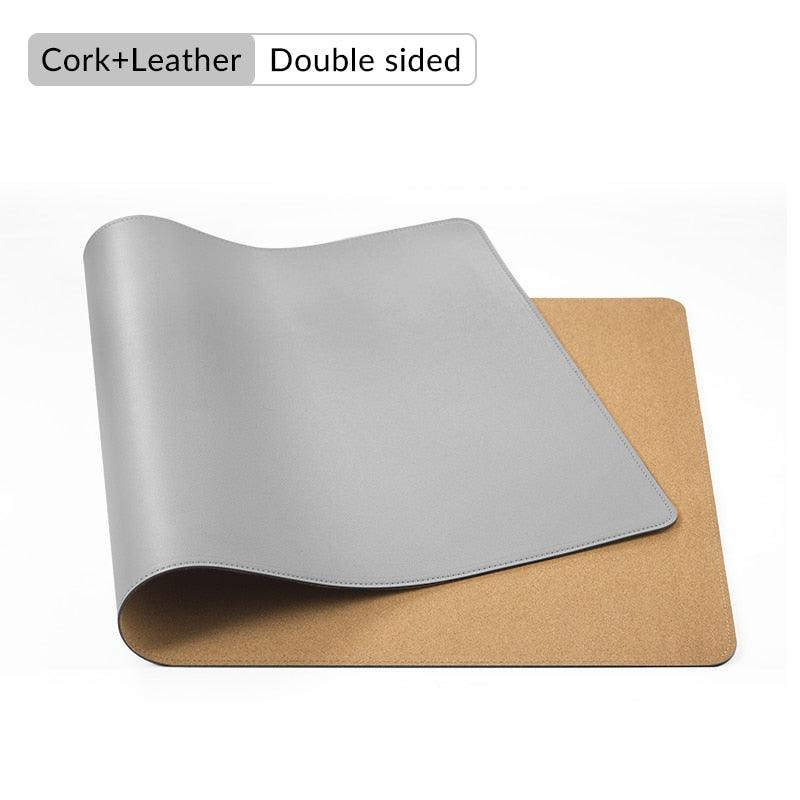 ORICO Double-side Large Mouse Pad Gaming MousePad Computer PU Leather PC Desk Mat Cork Ultra Thin keyboard pad Waterproof Sudad