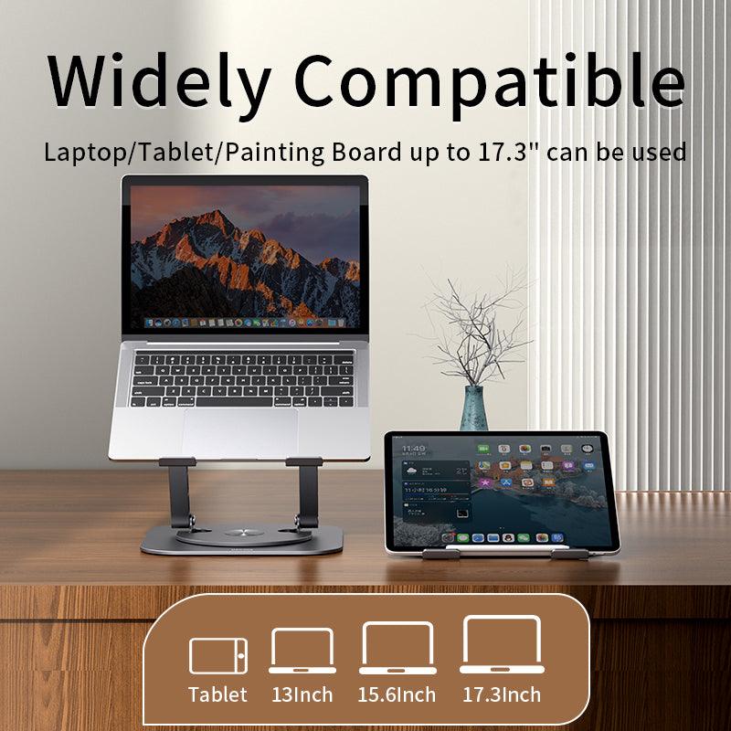 Mc Ls928 Laptop Stand 360° Rotatable Notebook Holder Liftable Aluminum Sudad