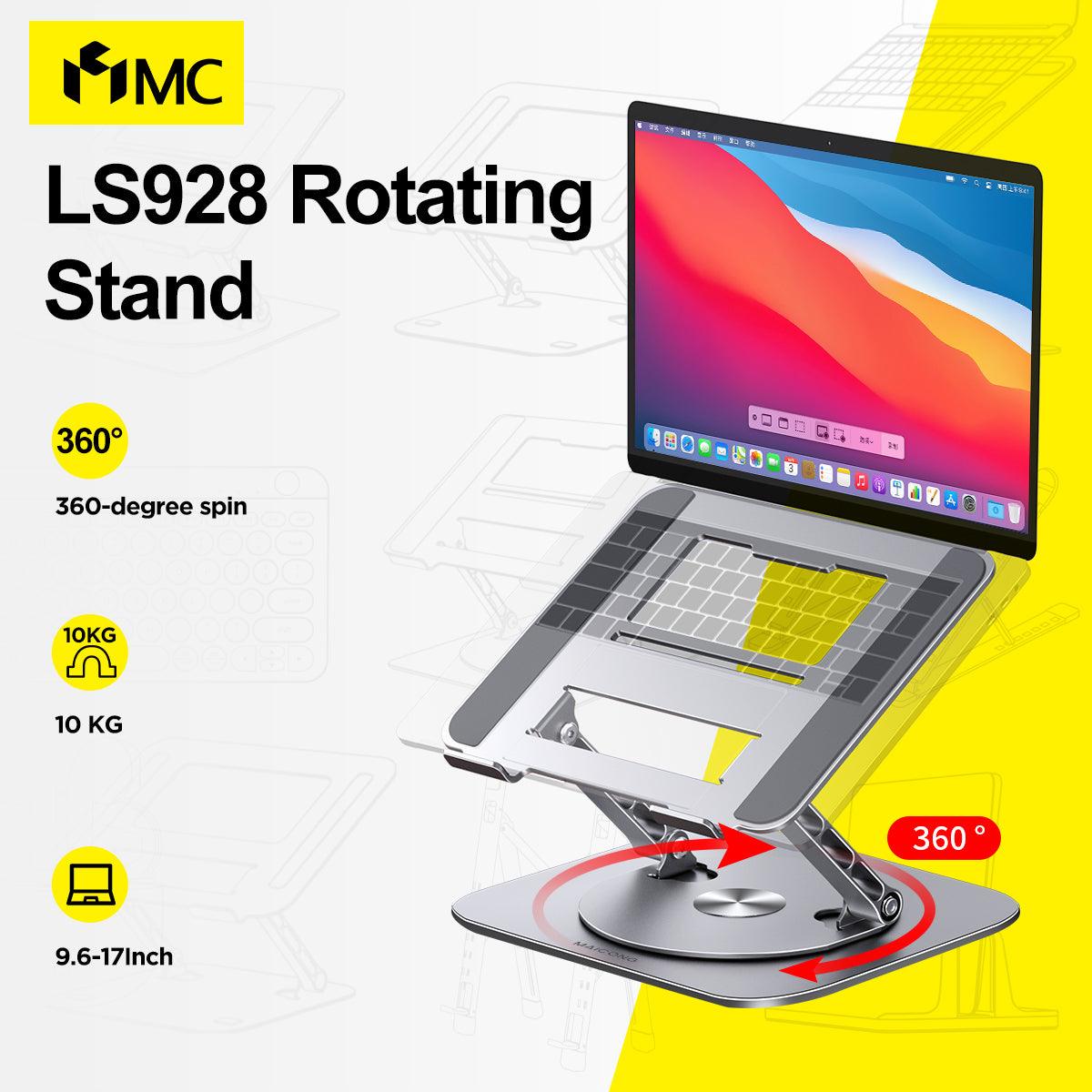 Mc Ls928 Laptop Stand 360° Rotatable Notebook Holder Liftable Aluminum Sudad