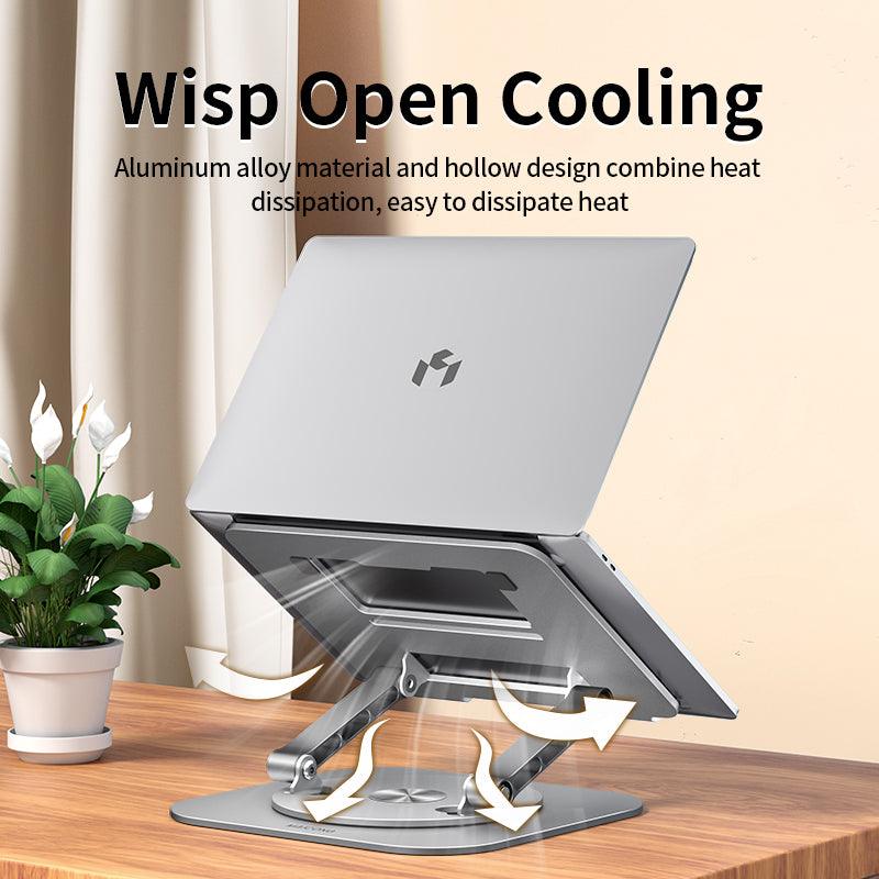 Mc Ls928 Laptop Stand 360° Rotatable Notebook Holder Liftable Aluminum Sudad