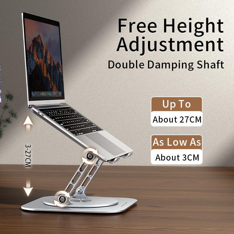 Mc Ls928 Laptop Stand 360° Rotatable Notebook Holder Liftable Aluminum Sudad