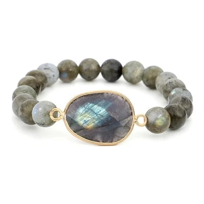 LOOKER Labradorite Necklace Natural Stone