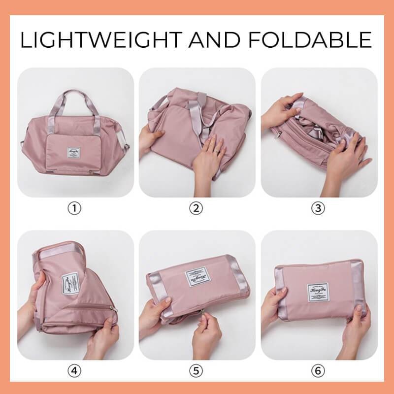 Large Capacity Folding Travel Bags Waterproof Luggage Tote Handbag Travel Duffle Bag Gym Yoga Storage Shoulder Bag For Women Men