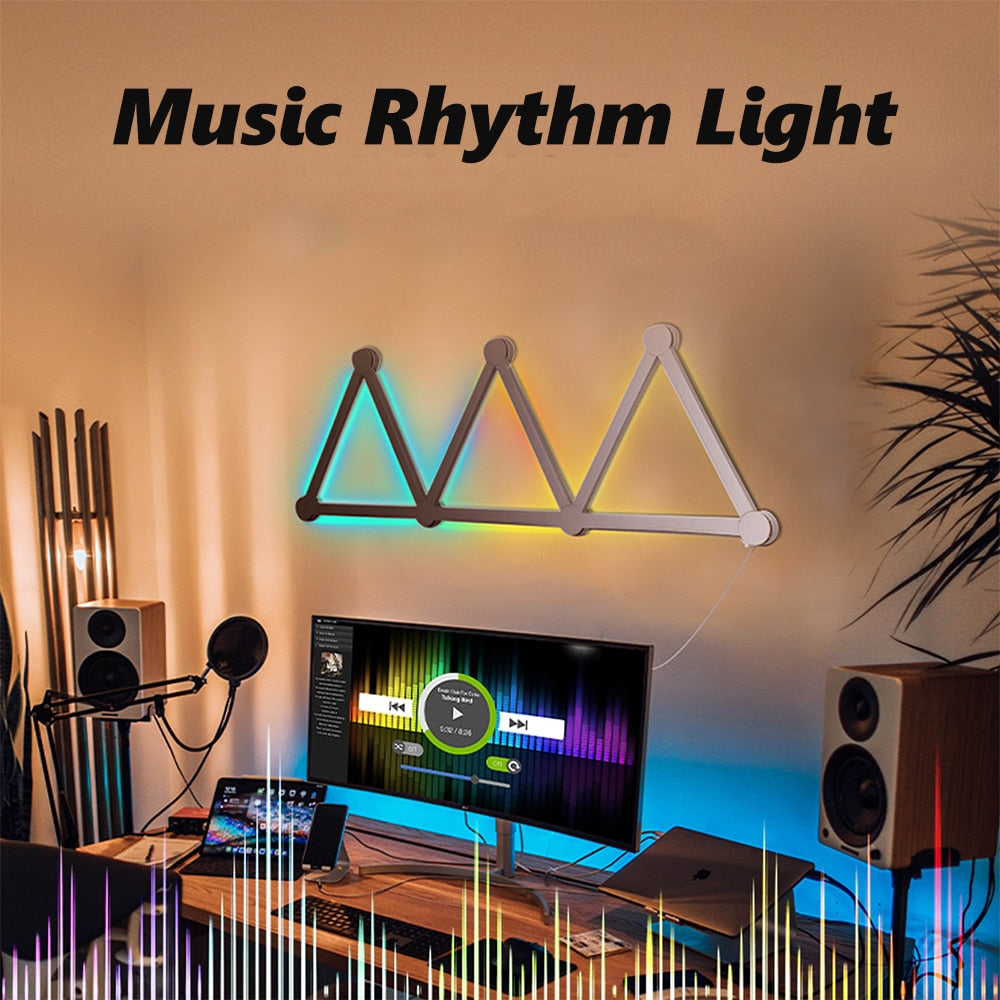 Smart WIFI Music Rhythm Wall Lamp RGBIC