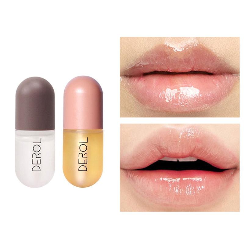 Day Night Instant Volume Lips Plumper Oil Moisturizing Repairing Reduce Lip Fine Line Serum Cosmetic Sexy Lip Gloss Makeup Sudad