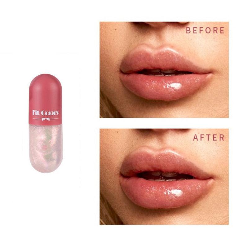 Day Night Instant Volume Lips Plumper Oil Moisturizing Repairing Reduce Lip Fine Line Serum Cosmetic Sexy Lip Gloss Makeup Sudad