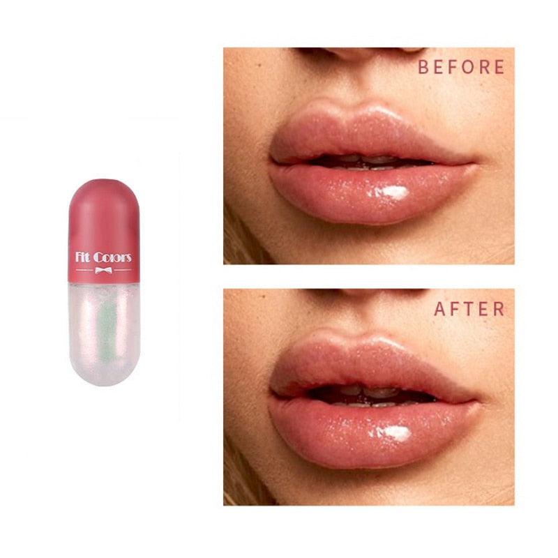 Day Night Instant Volume Lips Plumper Oil Moisturizing Repairing Reduce Lip Fine Line Serum Cosmetic Sexy Lip Gloss Makeup Sudad