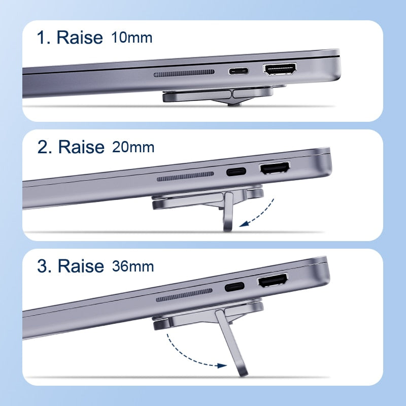 Hagibis Foldable Laptop Stand for Desk Keyboard Stand Riser