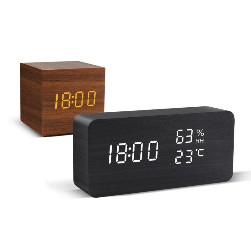 Wodden LED Table Watch Sudad