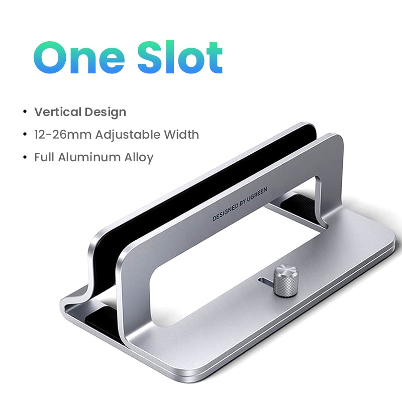 UGREEN Vertical Laptop Stand Holder For Macbook Pro Aluminum Foldable Notebook Stand Support Macbook Air Pro Laptop Tablet Stand