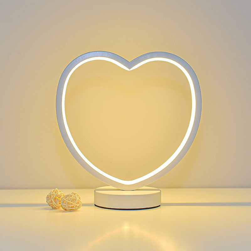 LED Table Lamp Bedroom Circular Desk Lamps