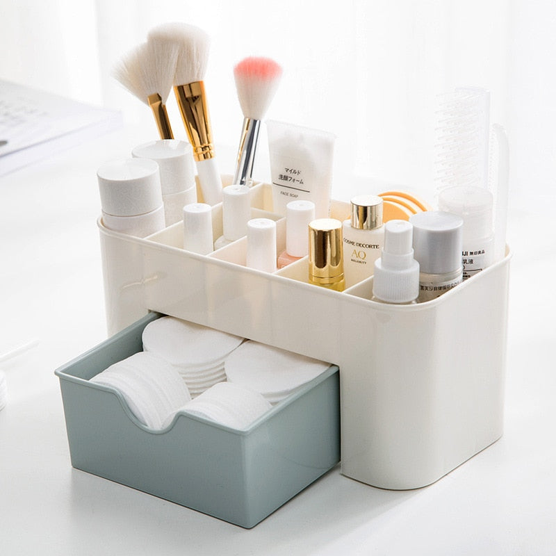 Nordic Desktop Drawer Cosmetic Storage Box Makeup Brush Organizer Box