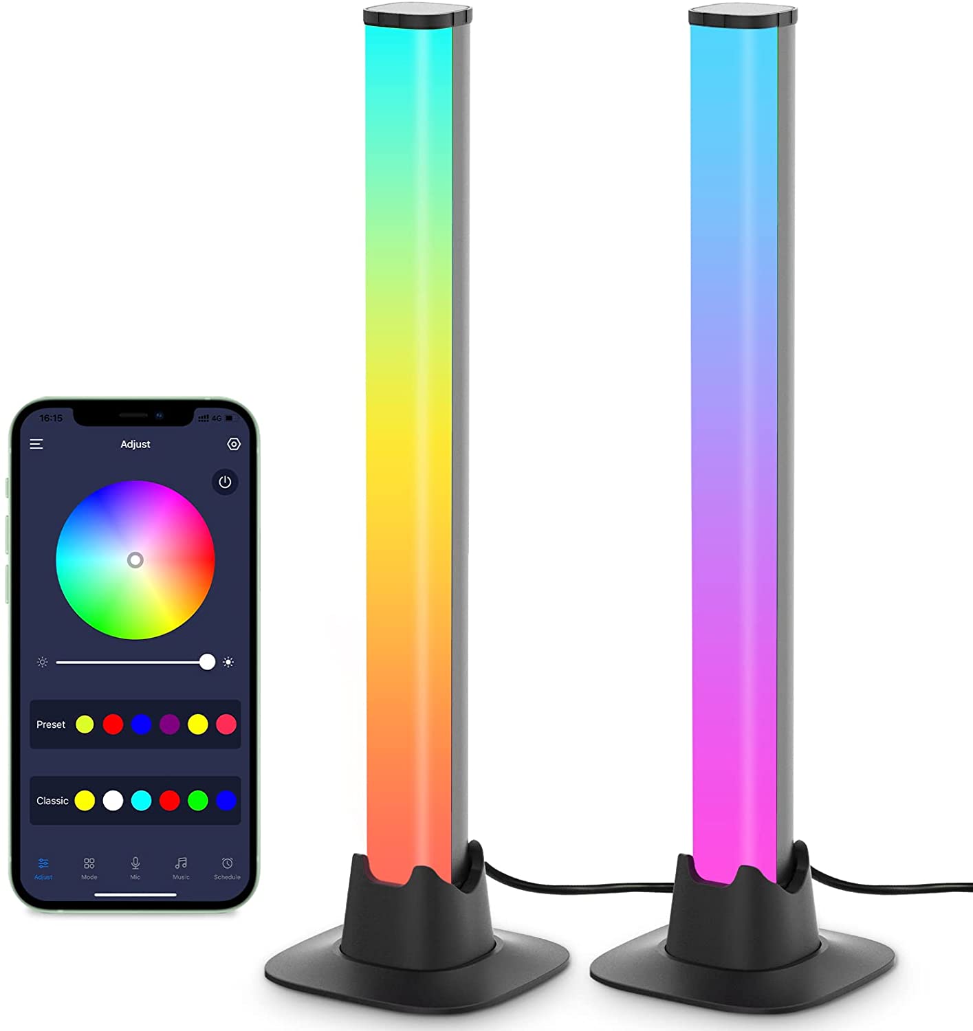 Smart RGB LED Light Bars Night Light